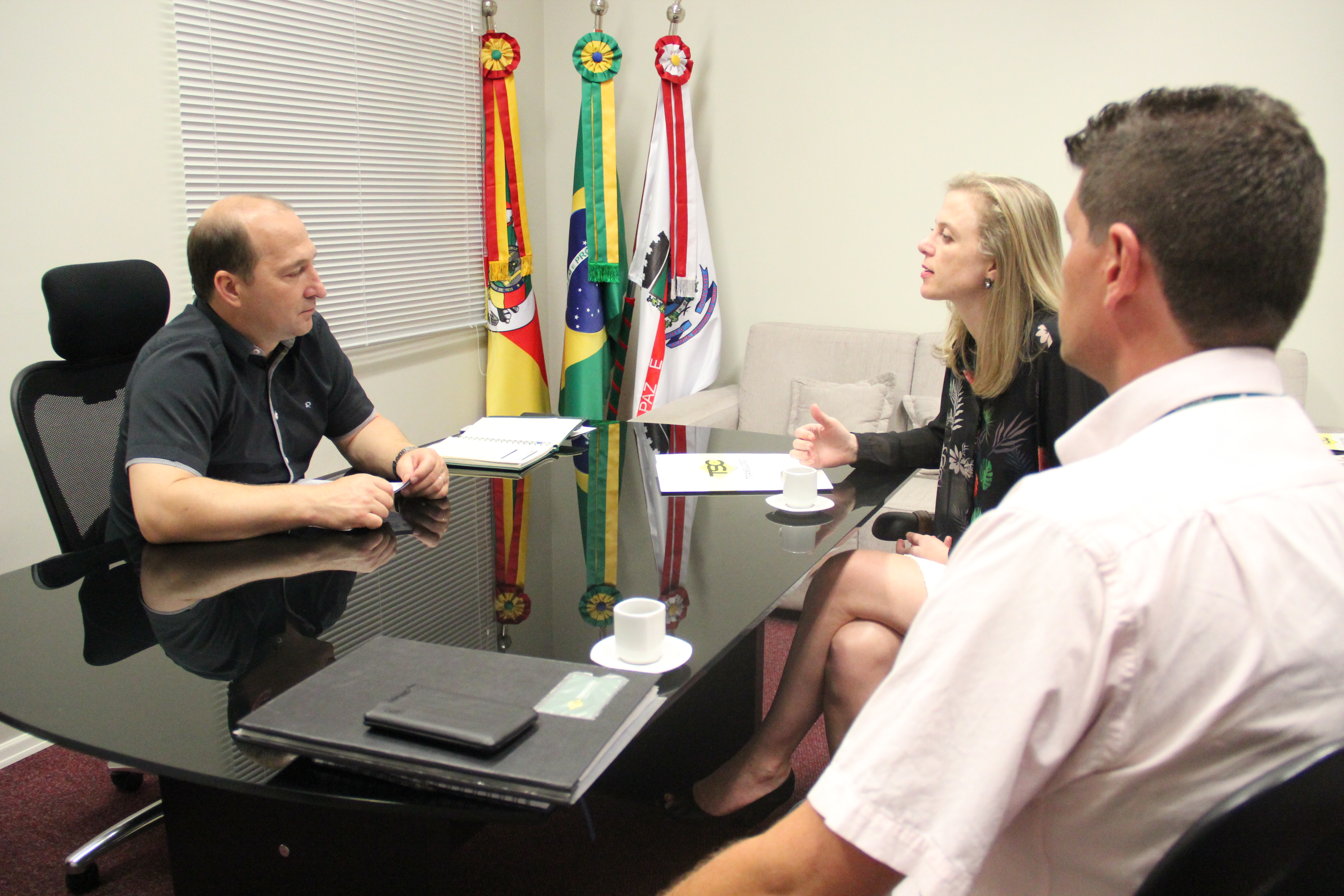 Presidente da Câmara recebe representantes da Transulcred